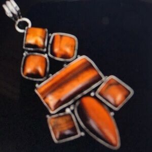 Tiger Eye 925 Sterling Silver Necklace